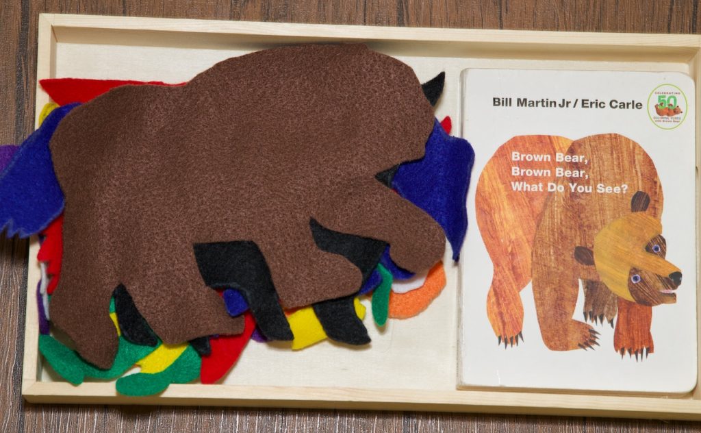 Montessori shelf work
