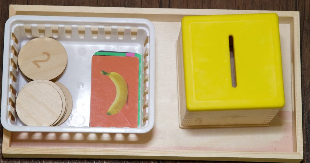 Montessori shelf work