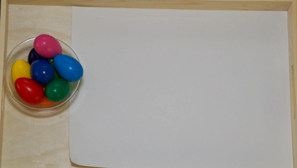 Montessori shelf work
