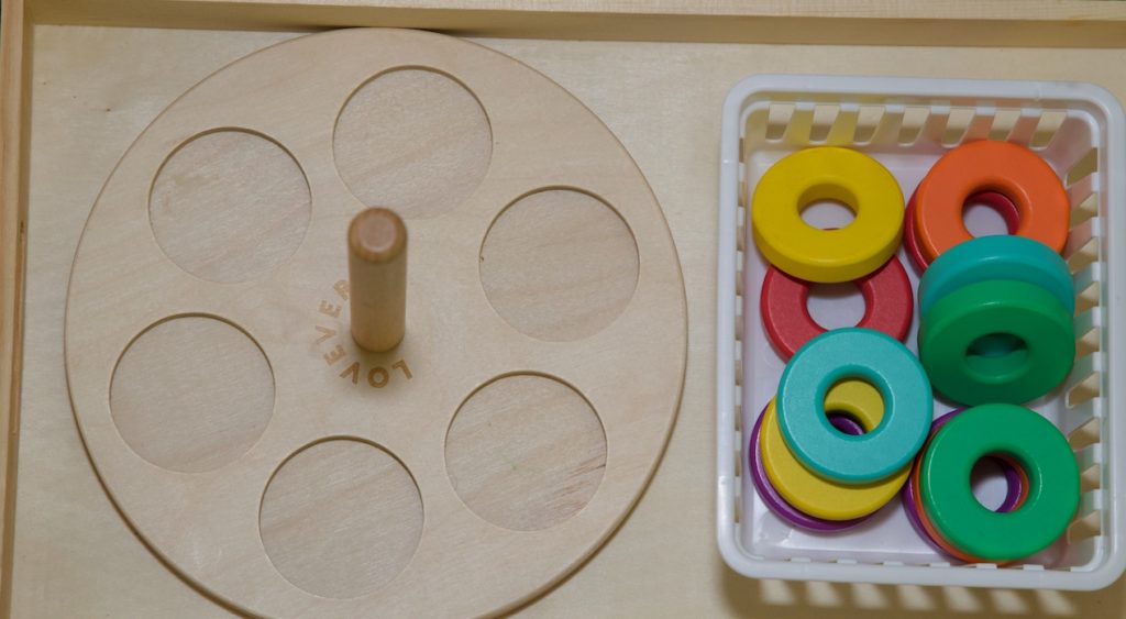 Montessori shelf work