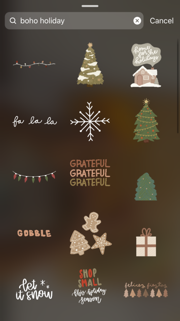 Christmas instagram story gifs