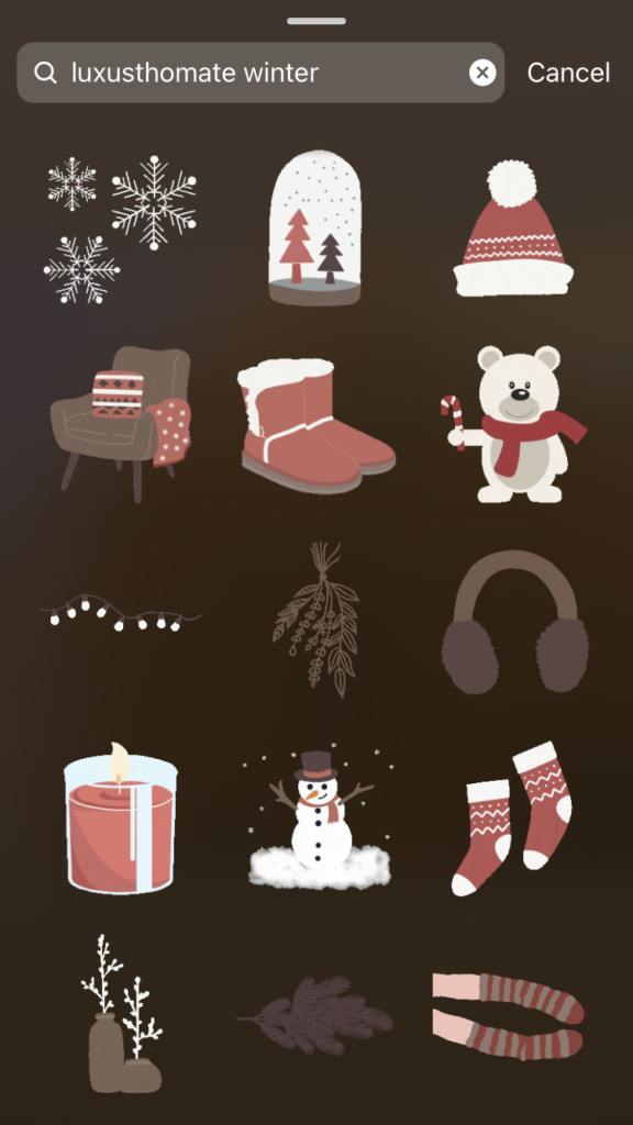 Christmas instagram story gifs